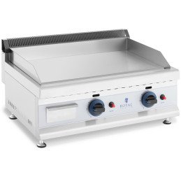 Dvigubas dujinis grilis sklandžiai reguliuojamas nerūdijantis gamtinėms dujoms 2x 3,1 kW 0,02 baro 60 x 40 cm