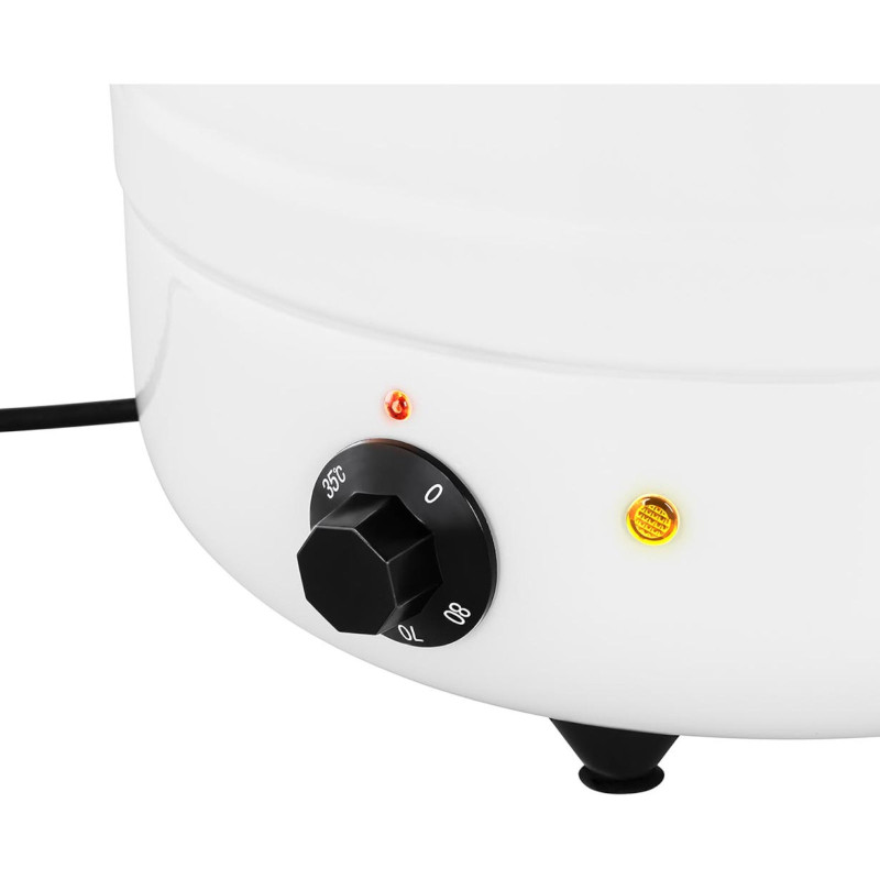 Sriubos puodas elektrinis nerūdijančio plieno cool-touch 400 W 10 l 35-80C baltas