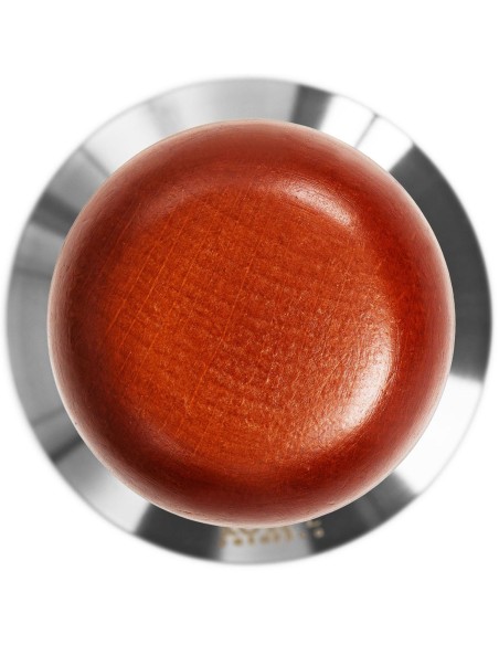 Tamper reguliuojamas kavos tamperis su medine rankena, sk. 58 mm