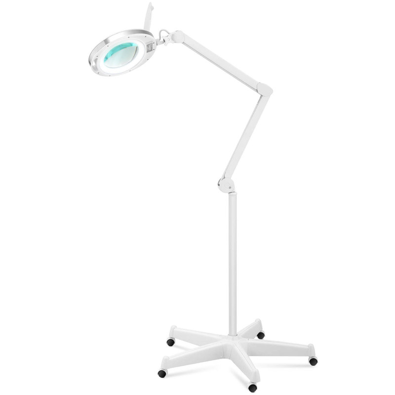 Kosmetinė didinamoji lempa su didinamuoju stiklu mobili 5 dpi 60x LED diam. 127 mm