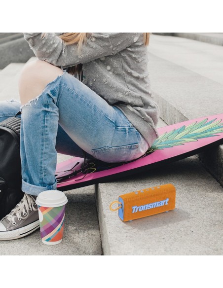 Trip belaidis garsiakalbis Bluetooth 5.3 vandeniui atsparus IPX7 10W oranžinis Trip belaidis garsiakalbis Bluetooth 5.3 vandeniui atsparus IPX7 10W oranžinis