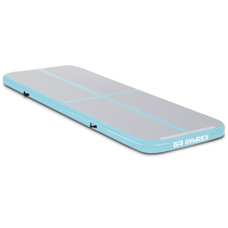 Čiužinio kilimėlis, akrobatinis pripučiamas gimnastikos takas, ilgis 3 m, mėtų pilkumo