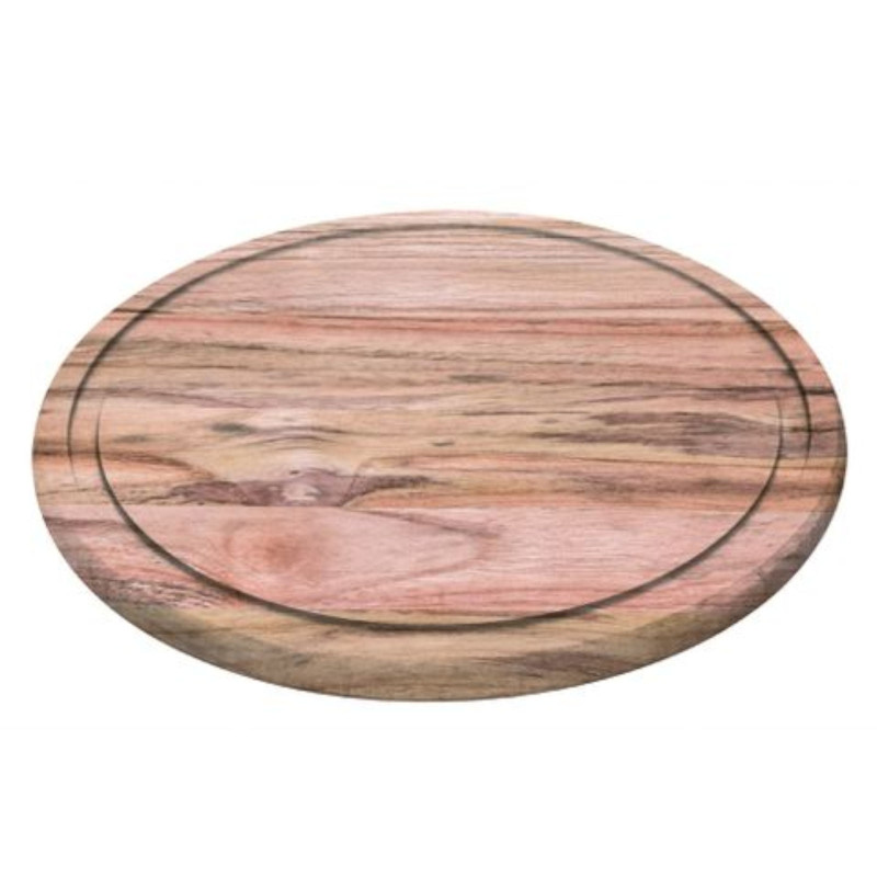 Iškirpta kepsnių pjaustymo lenta apvali Churrasco sk. 260x15 mm