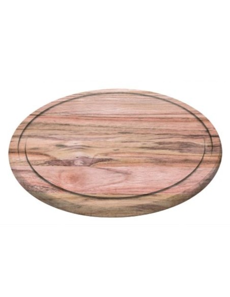 Iškirpta kepsnių pjaustymo lenta apvali Churrasco sk. 260x15 mm Iškirpta kepsnių pjaustymo lenta apvali Churrasco sk. 260x15 mm