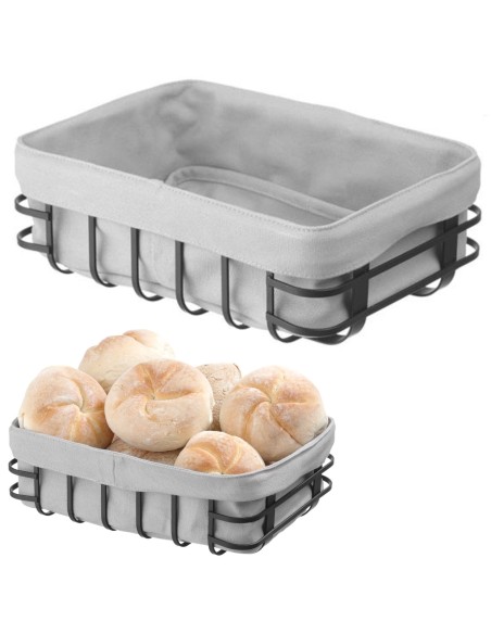 Duonos konteinerio krepšelis su pilku stačiakampiu maišeliu - Hendi 427132