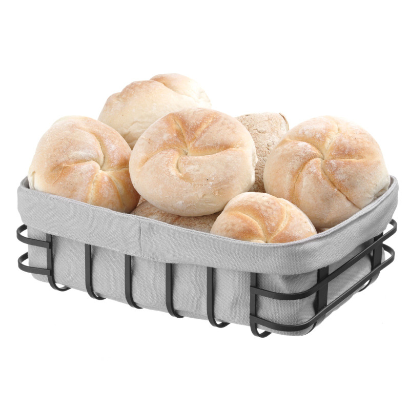 Duonos konteinerio krepšelis su pilku stačiakampiu maišeliu - Hendi 427132