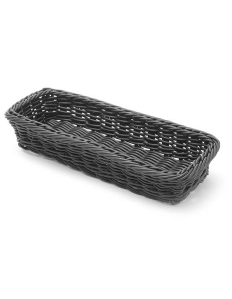 Stalo įrankių krepšelis šakės peiliai šaukštai juodi 270x100x45 mm - Hendi 426098 Stalo įrankių krepšelis šakės peiliai šaukštai juodi 270x100x45 mm - Hendi 426098