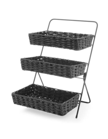 3 lygių nerūdijančio plieno vaisių ir daržovių lentyna su krepšeliais 320x215x600 mm - Hendi 426272 3 lygių nerūdijančio plieno vaisių ir daržovių lentyna su krepšeliais 320x215x600 mm - Hendi 426272