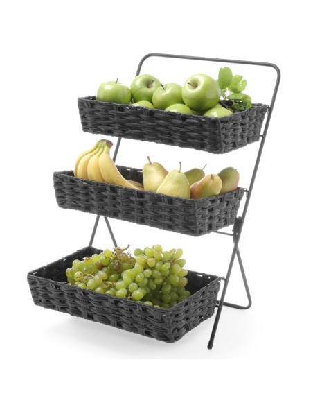 3 lygių nerūdijančio plieno vaisių ir daržovių lentyna su krepšeliais 320x215x600 mm - Hendi 426272 3 lygių nerūdijančio plieno vaisių ir daržovių lentyna su krepšeliais 320x215x600 mm - Hendi 426272
