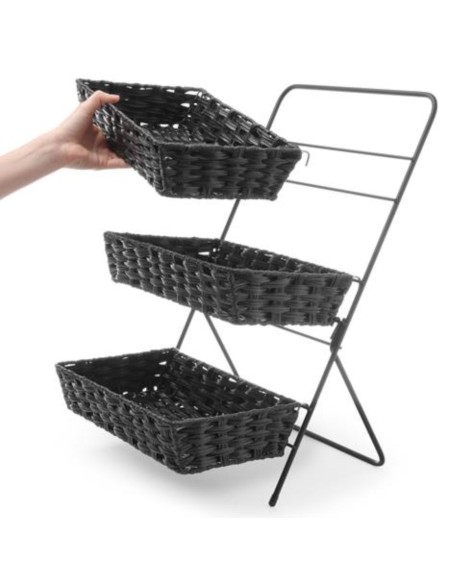 3 lygių nerūdijančio plieno vaisių ir daržovių lentyna su krepšeliais 320x215x600 mm - Hendi 426272 3 lygių nerūdijančio plieno vaisių ir daržovių lentyna su krepšeliais 320x215x600 mm - Hendi 426272