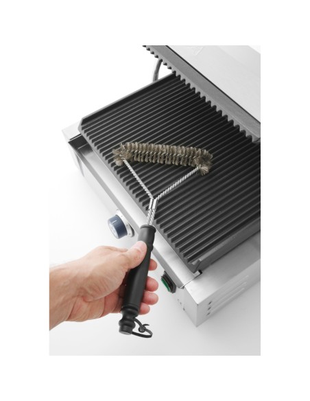 Vielinis šepetys nerūdijančio plieno BBQ grotelėms Y-SHAPE 310x170 mm - Hendi 525425 Vielinis šepetys nerūdijančio plieno BBQ grotelėms Y-SHAPE 310x170 mm - Hendi 525425
