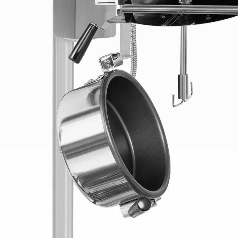 Mašininis kukurūzų spragėsių skrudintuvas retro TEFLON 1600 W 5-6 kg/h - mėlynas
