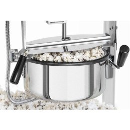 Mašininis kukurūzų spragėsių skrudintuvas retro TEFLON 1600 W 5-6 kg/h - mėlynas