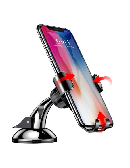 Gravitacinis automobilinio telefono laikiklis priekiniam stiklui Osculum silver Gravitacinis automobilinio telefono laikiklis priekiniam stiklui Osculum silver