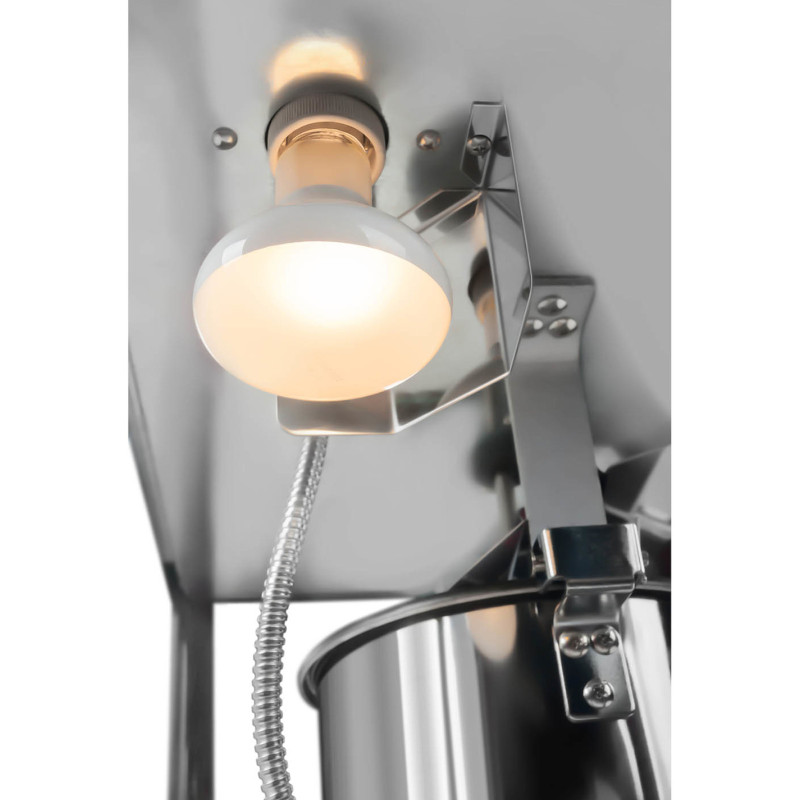 Mašininis kukurūzų spragėsių skrudinimas retro TEFLON 1600 W 5-6 kg/h - juodos ir auksinės spalvos