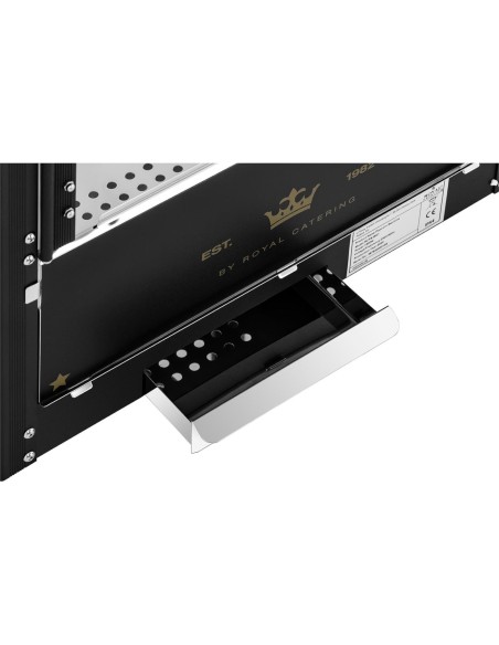 Mašininis kukurūzų spragėsių skrudinimas retro TEFLON 1600 W 5-6 kg/h - juodos ir auksinės spalvos Mašininis kukurūzų spragėsių skrudinimas retro TEFLON 1600 W 5-6 kg/h - juodos ir auksinės spalvos