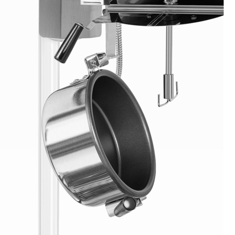Spragėsių skrudinimo mašina retro TEFLON 1600 W 5-6 kg/h - balta ir auksinė