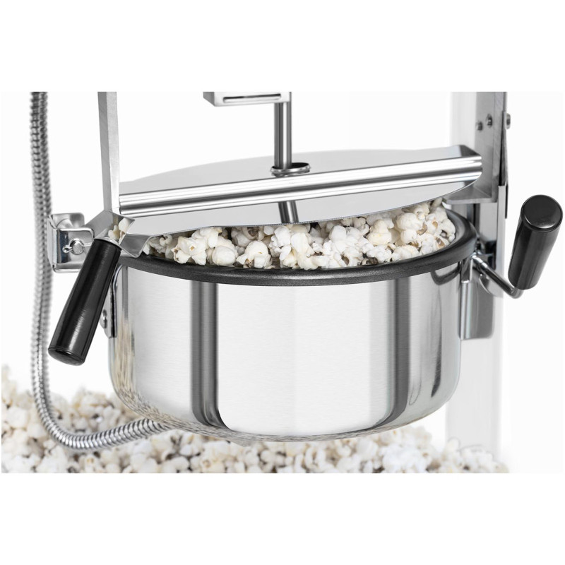 Spragėsių skrudinimo mašina retro TEFLON 1600 W 5-6 kg/h - balta ir auksinė