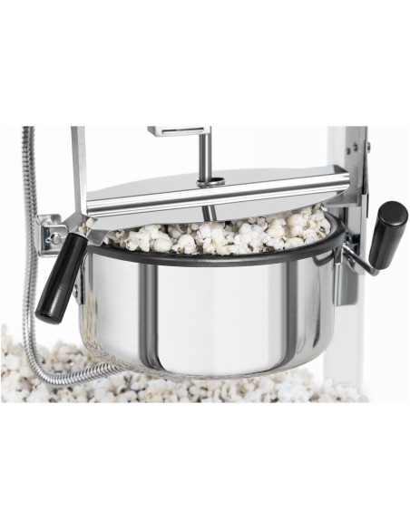 Spragėsių skrudinimo mašina retro TEFLON 1600 W 5-6 kg/h - balta ir auksinė Spragėsių skrudinimo mašina retro TEFLON 1600 W 5-6 kg/h - balta ir auksinė