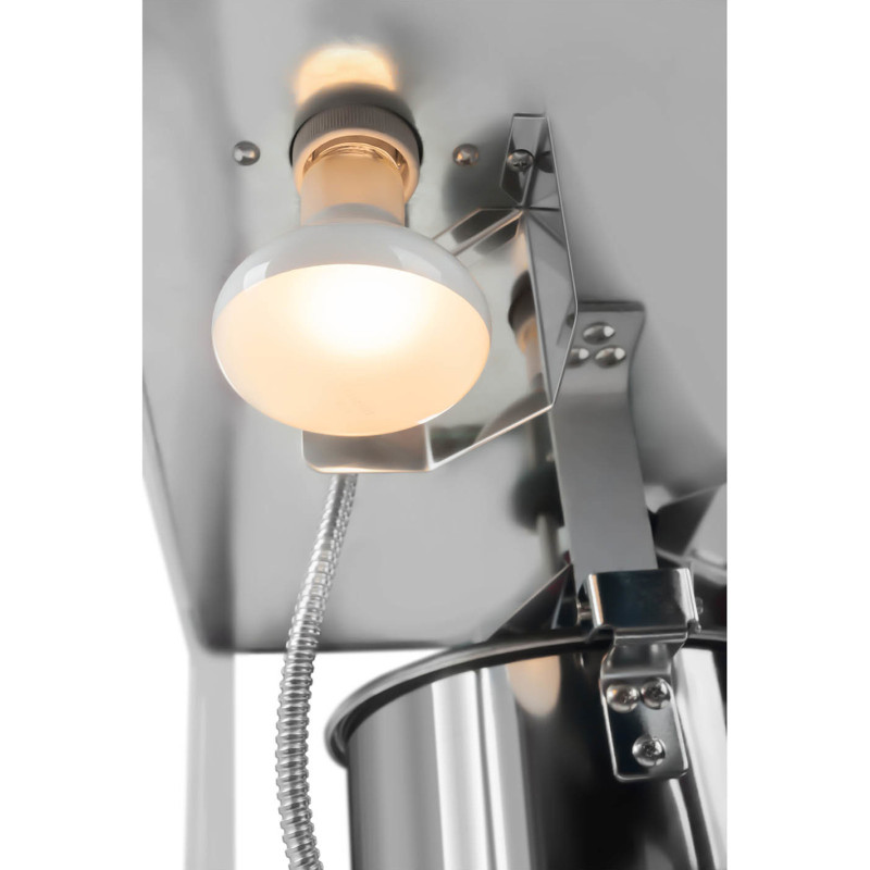 Spragėsių skrudinimo mašina retro TEFLON 1600 W 5-6 kg/h - balta ir auksinė