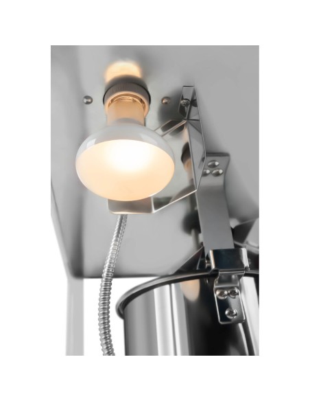 Spragėsių skrudinimo mašina retro TEFLON 1600 W 5-6 kg/h - balta ir auksinė Spragėsių skrudinimo mašina retro TEFLON 1600 W 5-6 kg/h - balta ir auksinė