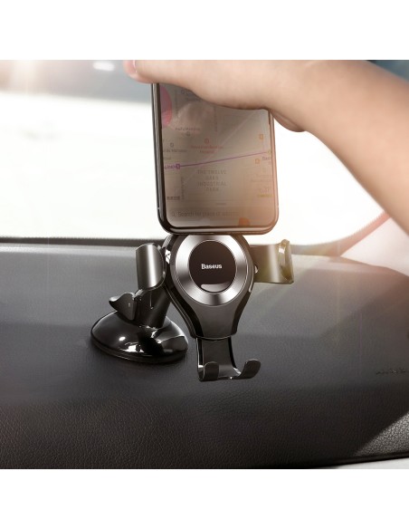Gravitacinis automobilinio telefono laikiklis priekiniam stiklui Osculum silver Gravitacinis automobilinio telefono laikiklis priekiniam stiklui Osculum silver