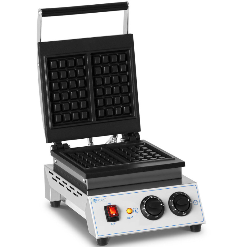 Stačiakampė vaflinė 2 vafliams 170 x 210 mm TEFLON 1500 W