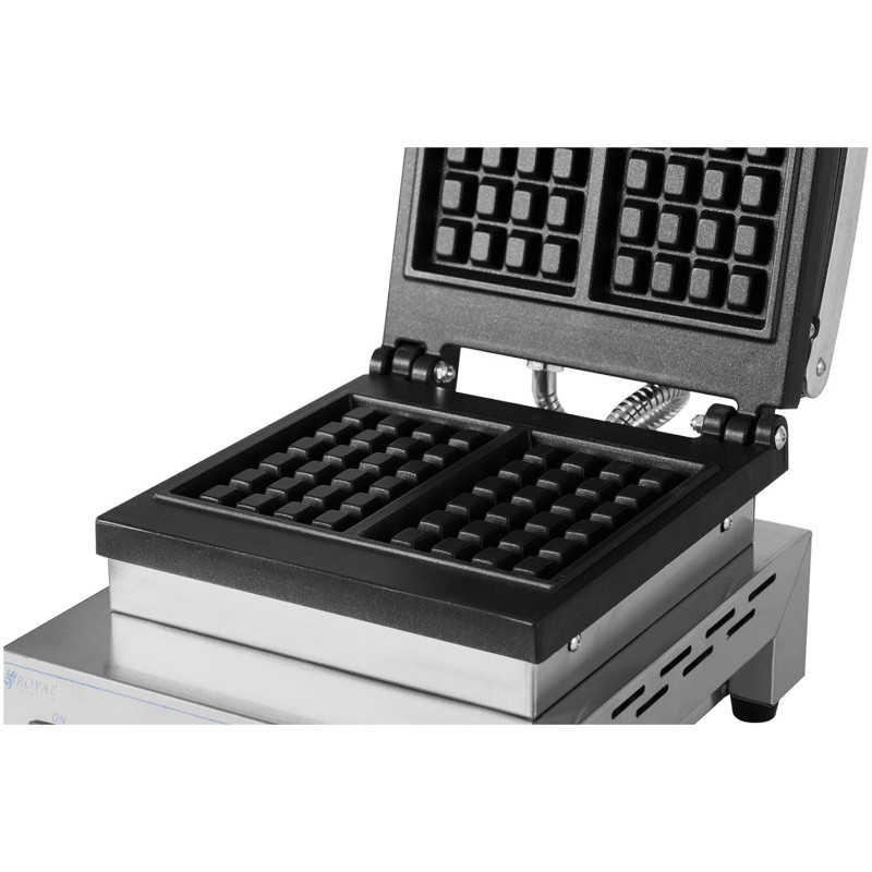 Stačiakampė vaflinė 2 vafliams 170 x 210 mm TEFLON 1500 W