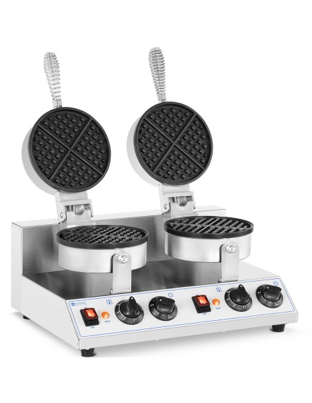 Dvigubas apvalus vaflinis skersmuo. vaflis 185 mm 2600 W Dvigubas apvalus vaflinis skersmuo. vaflis 185 mm 2600 W