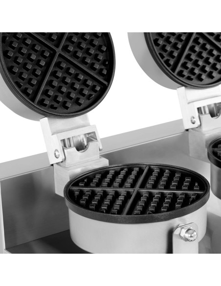 Dvigubas apvalus vaflinis skersmuo. vaflis 185 mm 2600 W Dvigubas apvalus vaflinis skersmuo. vaflis 185 mm 2600 W