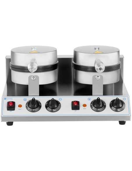 Dvigubas apvalus vaflinis skersmuo. vaflis 185 mm 2600 W Dvigubas apvalus vaflinis skersmuo. vaflis 185 mm 2600 W