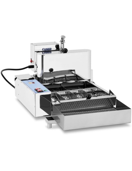 Spurgų kepimo formavimo mašina 960 vnt/val 2800W 8L Spurgų kepimo formavimo mašina 960 vnt/val 2800W 8L