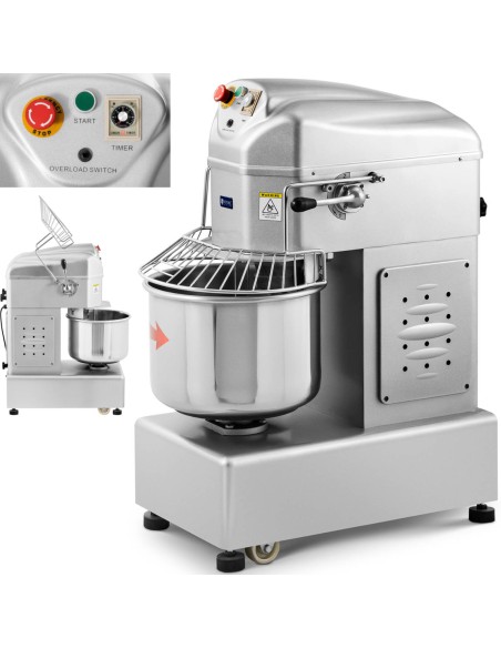 Tešlos spiralinis maišytuvas su fiksuotu dubeniu 30L 2100W Tešlos spiralinis maišytuvas su fiksuotu dubeniu 30L 2100W