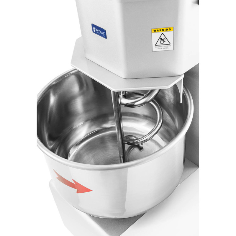 Tešlos spiralinis maišytuvas su fiksuotu dubeniu 30L 2100W
