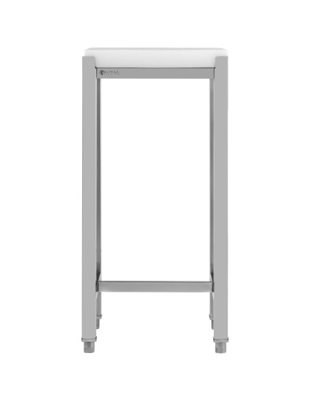 Mėsininko blokas pagamintas iš polietileno ant plieninio pagrindo 40 x 40 x 88 cm Mėsininko blokas pagamintas iš polietileno ant plieninio pagrindo 40 x 40 x 88 cm