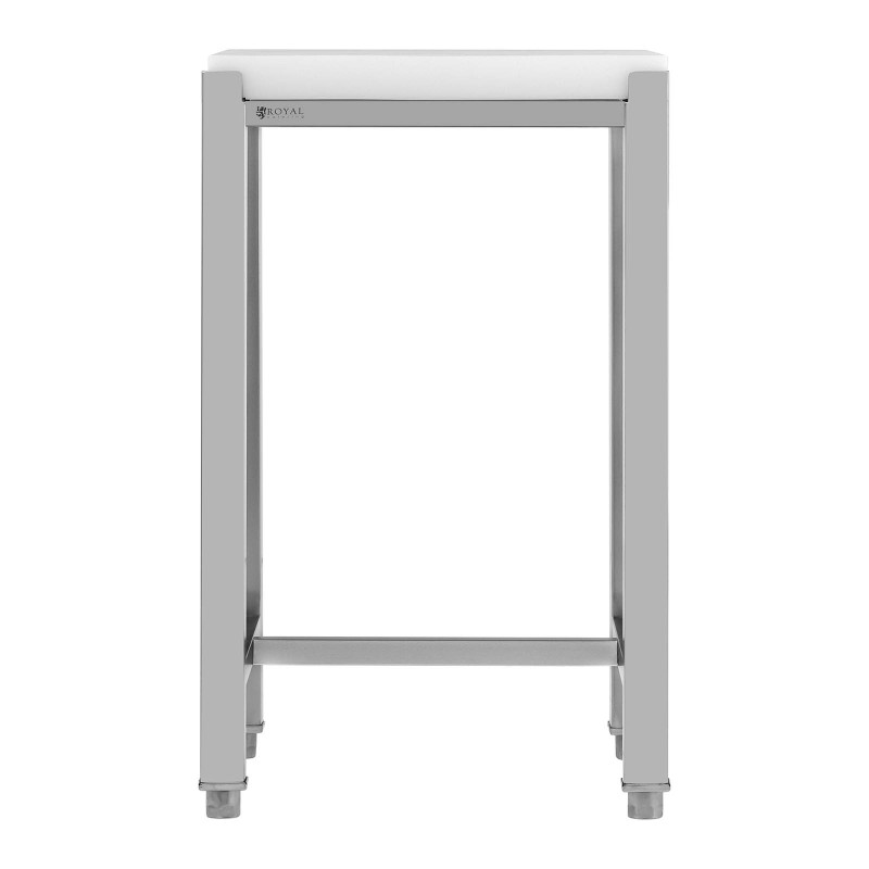 Mėsininko blokas pagamintas iš polietileno ant plieninio pagrindo 40 x 50 x 86,5 cm