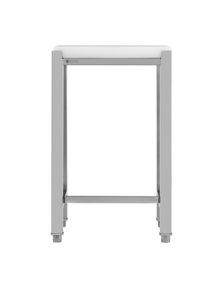 Mėsininko blokas pagamintas iš polietileno ant plieninio pagrindo 40 x 50 x 86,5 cm Mėsininko blokas pagamintas iš polietileno ant plieninio pagrindo 40 x 50 x 86,5 cm