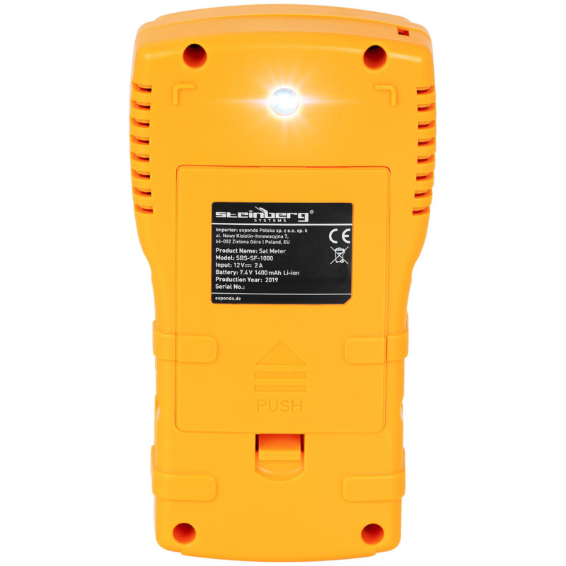 Palydovinės televizijos signalo matuoklis DVB-S DVB-S2 DiSEqC 1.0 USALS USB 1400mAh