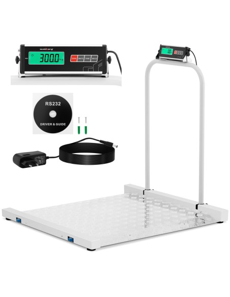 Sandėliavimo platformos svarstyklės 100 x 95 cm LCD RS232 300 kg / 100 g Sandėliavimo platformos svarstyklės 100 x 95 cm LCD RS232 300 kg / 100 g