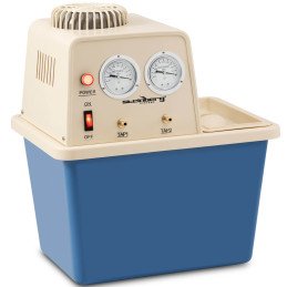 Laboratorinis vakuuminis siurblys su vandens kontūru 2 vožtuvai manometrai 15 l 180 W
