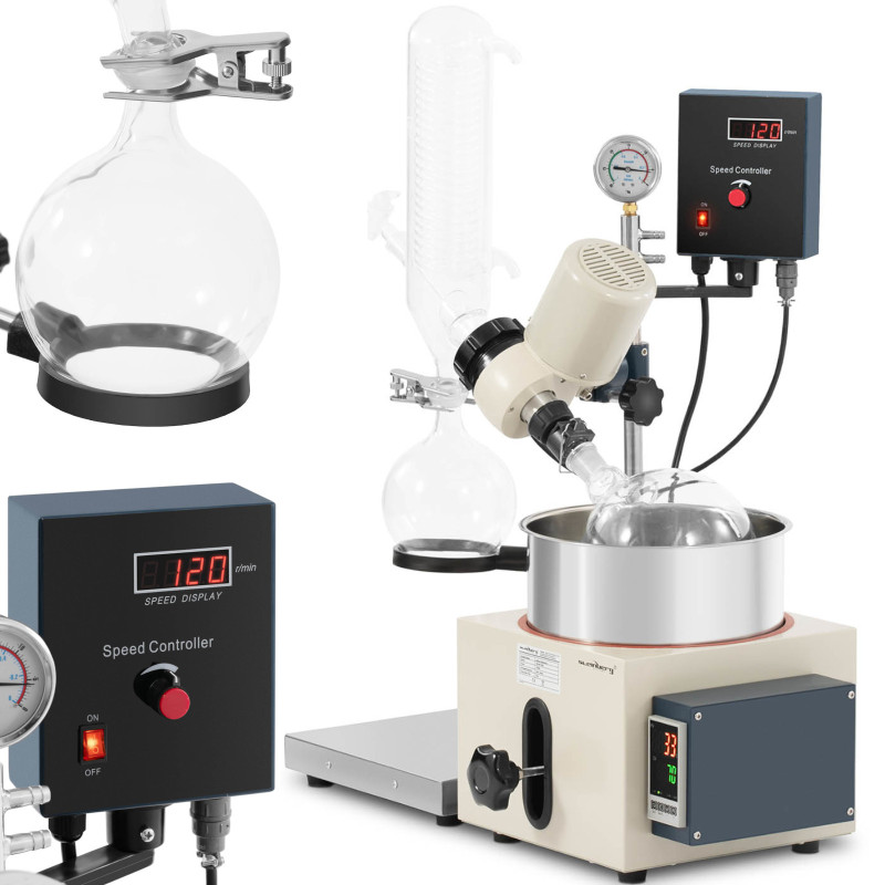Laboratorinis Rotorinis vakuuminis garintuvas 1L 120rpm 40W
