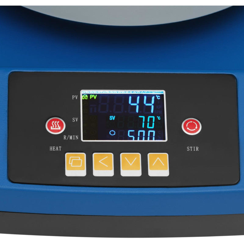 Laboratorinė šildymo mantija su magnetine maišykle + stovas 2 l 1800 aps./min 300 C