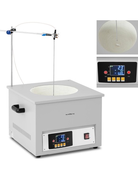 Laboratorinė šildymo mantija su magnetine maišykle + stovas 10 l 1800 aps./min 300 C Laboratorinė šildymo mantija su magnetine maišykle + stovas 10 l 1800 aps./min 300 C