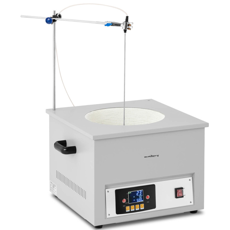 Laboratorinė šildymo mantija su magnetine maišykle + stovas 10 l 1800 aps./min 300 C