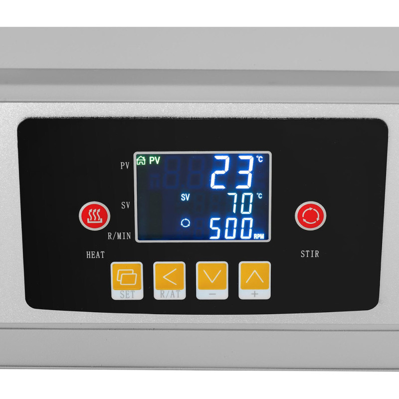 Laboratorinė šildymo mantija su magnetine maišykle + stovas 10 l 1800 aps./min 300 C