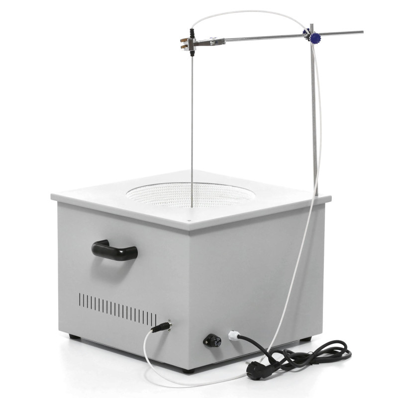 Laboratorinė šildymo mantija su magnetine maišykle + stovas 10 l 1800 aps./min 300 C