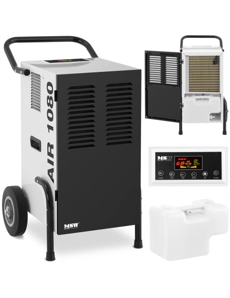 Drėgmę sugeriantis sausintuvas mobilus pramoninis pajėgumas 9 l 50 l/24 h iki 80 m2 Drėgmę sugeriantis sausintuvas mobilus pramoninis pajėgumas 9 l 50 l/24 h iki 80 m2