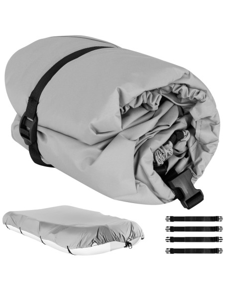 Dengiamas brezentinis pontoninis dangtis RIB valtis su varikliu vandeniui atspari 390x200x40 cm Dengiamas brezentinis pontoninis dangtis RIB valtis su varikliu vandeniui atspari 390x200x40 cm