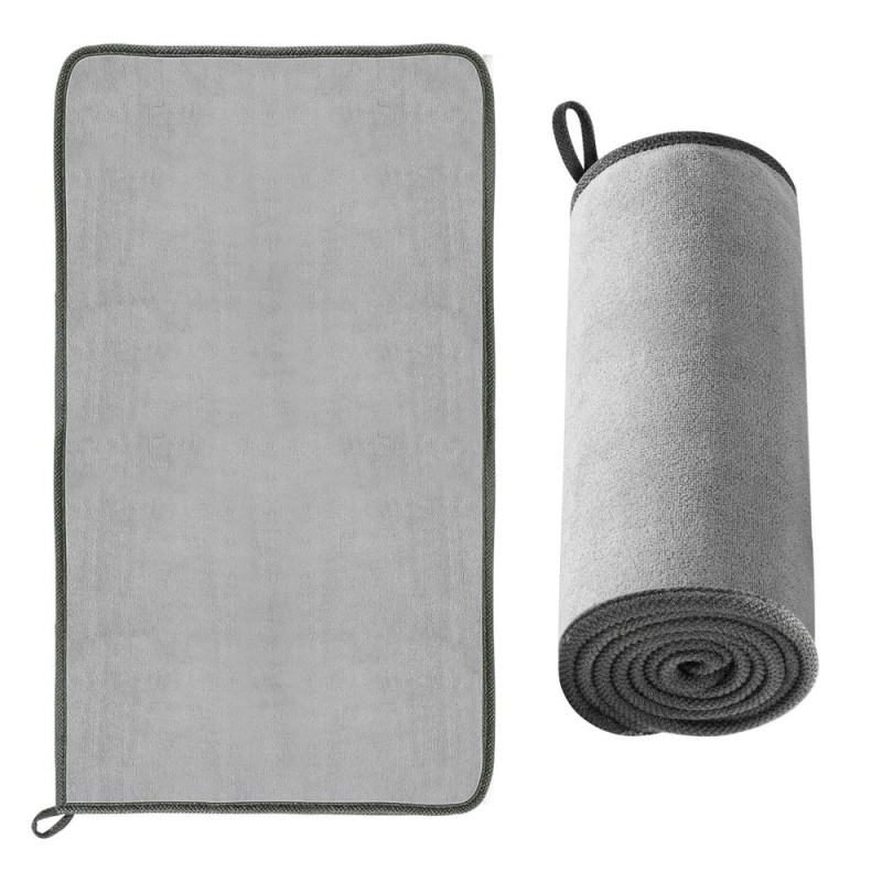 Mikropluošto automobilinis rankšluostis mikropluošto 40x80cm pilkos spalvos Mikropluošto automobilinis rankšluostis mikropluošto 40x80cm pilkos spalvos