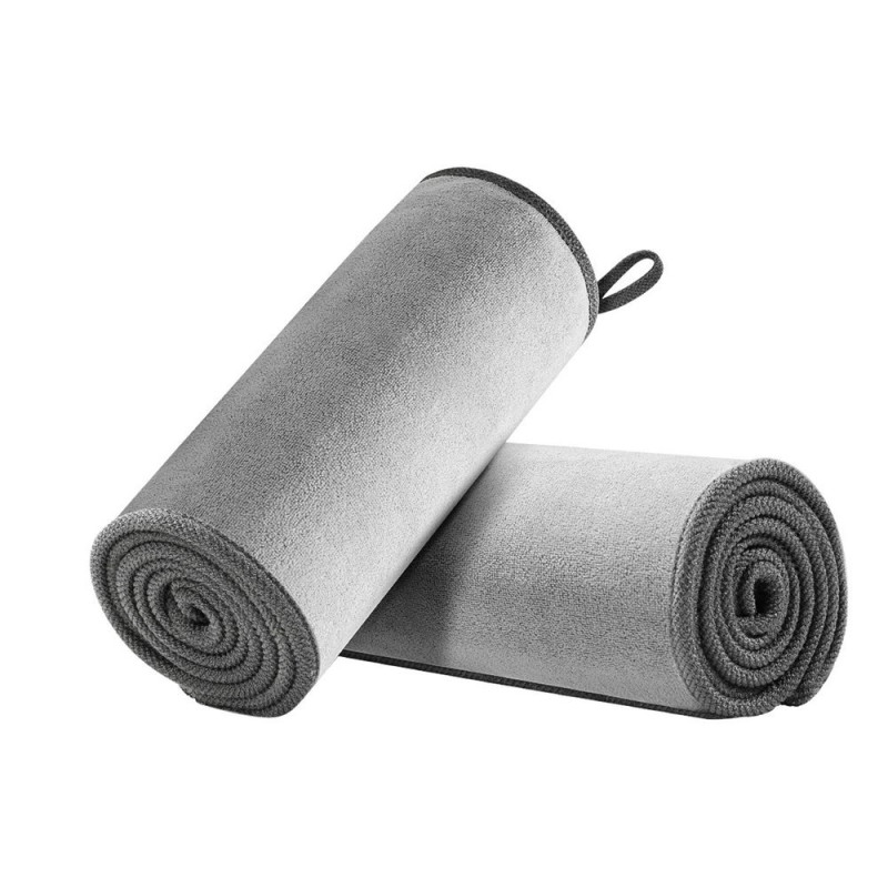 Mikropluošto automobilinis rankšluostis mikropluošto 40x80cm pilkos spalvos